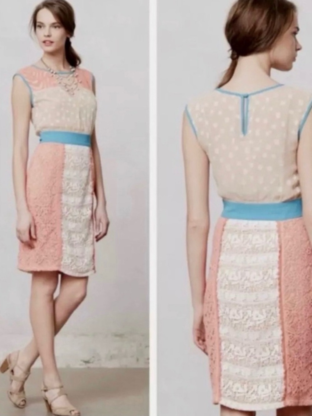 Anthropologie Pastel Cocktail Dress